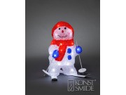 Konstsmide Acrylic Skiing Snowman LED (28 x 17cm)